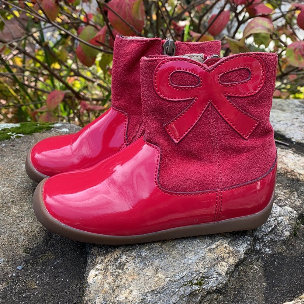 NWOT Girls suede and leather dress boots